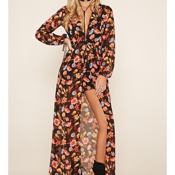 long sleeve maxi romper